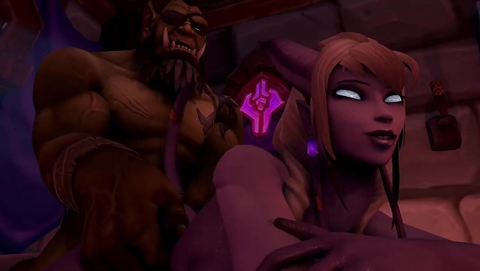 Boss Kilrogg Deadeye Fucks The Night Elf Inside Her Room