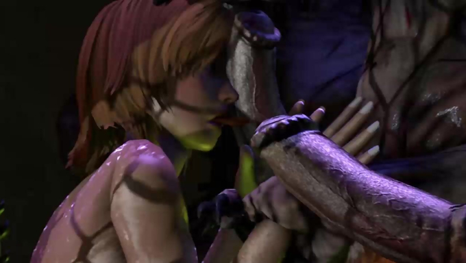 Tina Armstrong Gets Cornered And Ravaged By Monsters