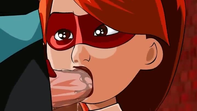 Helen Parr Blows Bob Parr's Dick And Gets Banged Outdoors