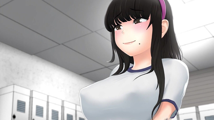Nessie Gets Drilled By Futanari Alison In The Locker Room