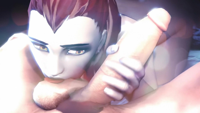 Widowmaker Gets Restrained And Used By Different Men