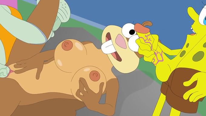 SpongeBob And His Friends Pound Sandy's Holes