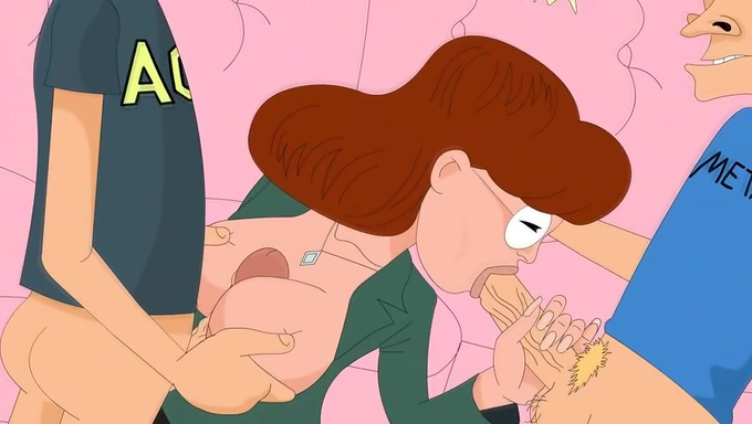 Daria Morgendorffer Takes On Beavis And Butt-Head's Cocks
