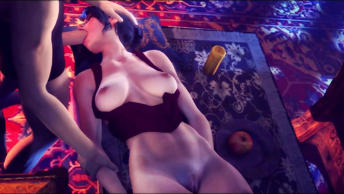 Morrigan Rides A Cock Then Receives A Facial