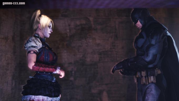 Batman Interrogates Harley Quinn With His Bat-Cock