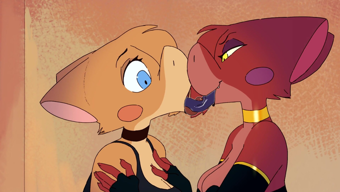 Futa Dusk Gets Anal Fucked By Her Own Doppelganger