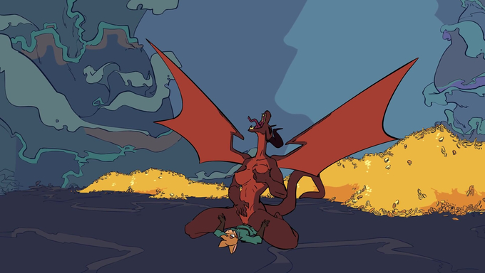 Horny Dragon Girl Pins Futa Dusk And Rides Her Cock