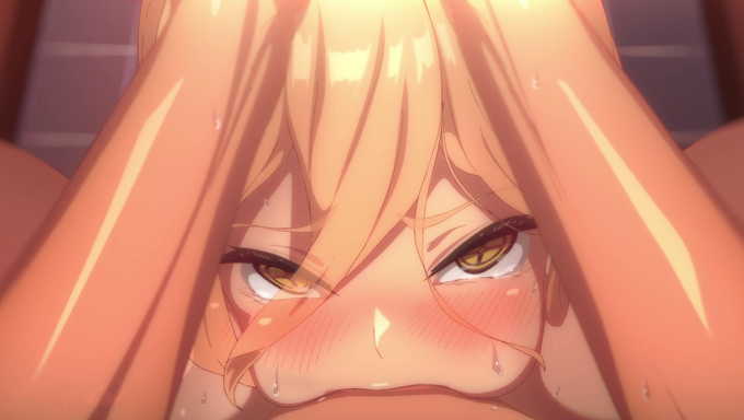 Blonde Babe Blows And Gets Creampied In The Toilet