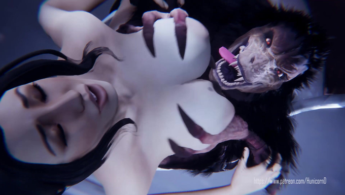 Miranda Lawson Gets Fucked Deep By A Hairy Monster Parasite Inside Her Ship