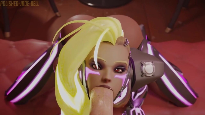 Sombra Sucks And Enjoys Getting Fucked By A Big Cock Then Gets A Huge Cumshot On Her Ass
