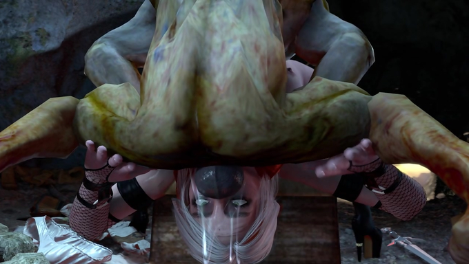 Busty Ciri Gets Her Mouth Destroyed And Filled By The Nekkers