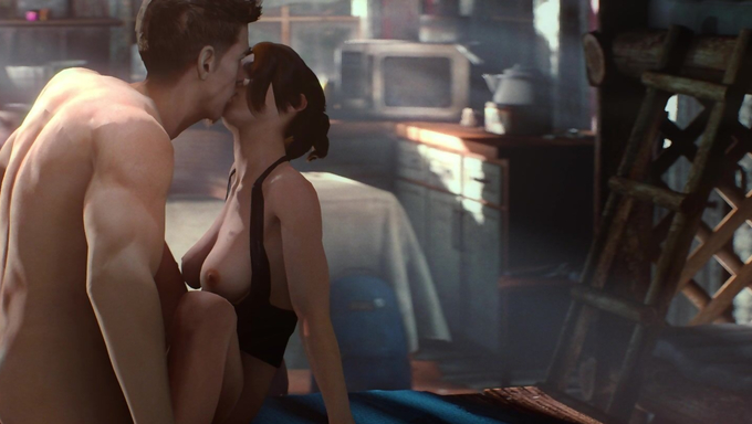 Lara Croft Gets Fucked By Her Boyfriend On The Table