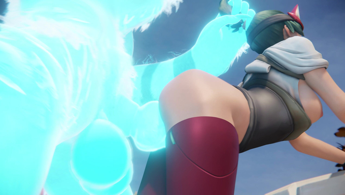 Kiriko Gets Filled Deep By Her Glowing Werewolf