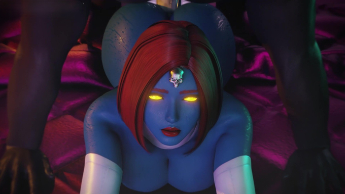 Mystique Gets Her Tight Pussy Filled By A BBC