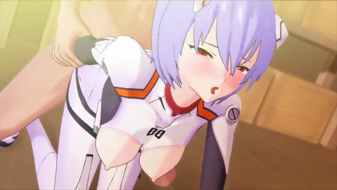 Rei Ayanami Gets Drilled In Her Plugsuit