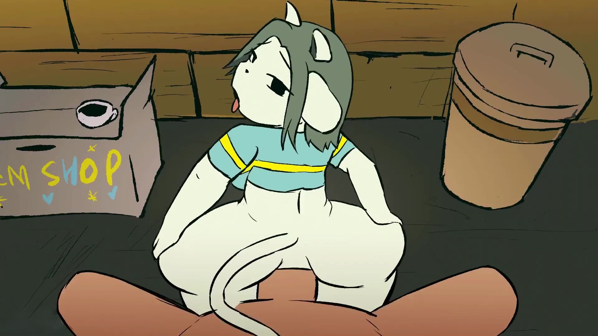 Temmie Presents Her Ass For A Thick Creampie