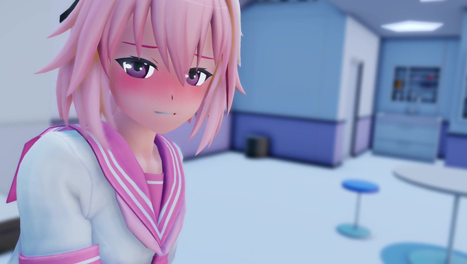 Astolfo Swallows Her Classmate's Cum