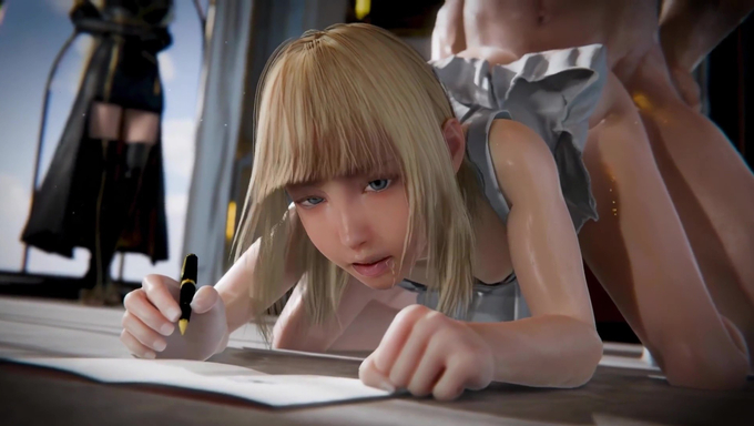 Lunafreya Nox Fleuret Takes A Huge White Cock Then Receives A Massive Creampie