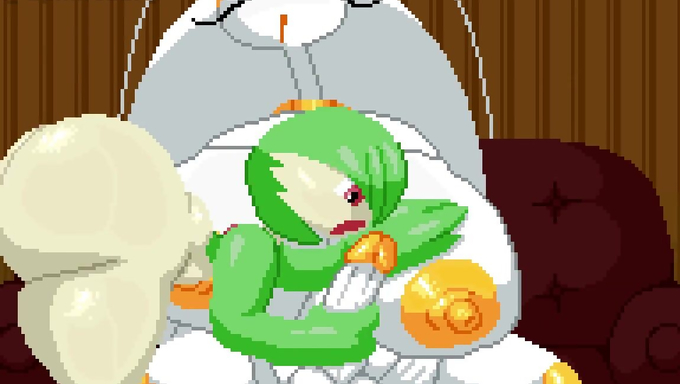 Gardevoir Bounces On Pheromosa's Cock After A Blowjob
