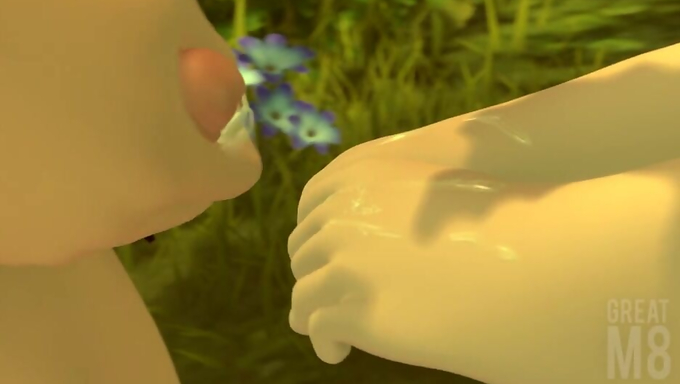Ibara Shiozaki Prays To Denki Kaminari's Uncut Cock In The Forest