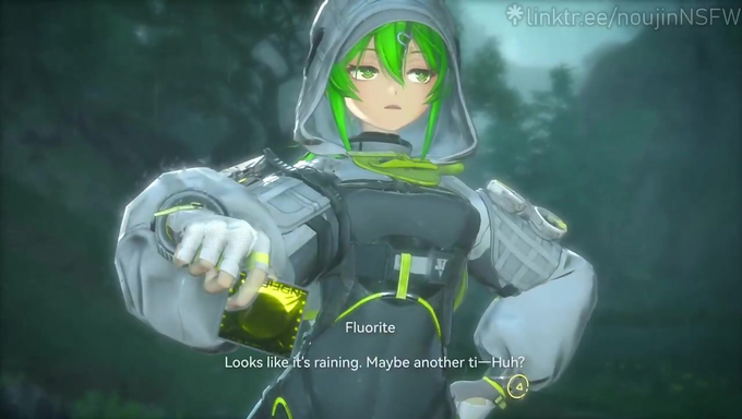 Fluorite Tries On A New Condom With Endministrator In The Rain