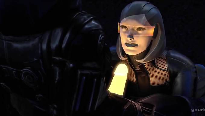 EDI Gives Head And Rides Tali Zorah's Cock Outdoors