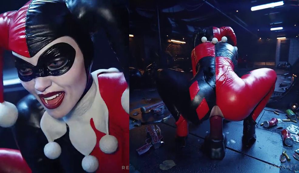 Harley Quinn Humps Her Hips With Glee On A Huge Dildo