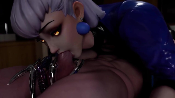 Evelynn Sits On Her Man's Face And Blows His Cock