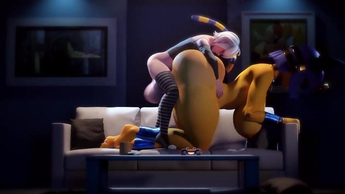 Ankha Receives A Cumload After Getting Plowed On The Couch