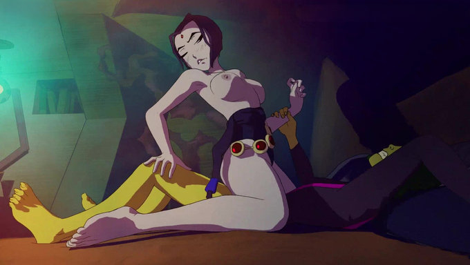 Raven's Pussy Gets Licked And Smashed By Beast Boy