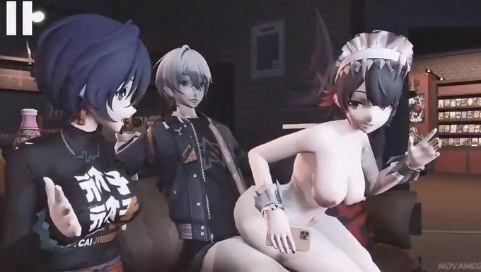 Wise Controls Time And Fucks Belle And Ellen Joe