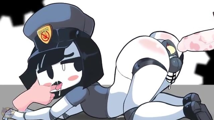 Femboy Officer Bends Over And Gets His Ass Screwed