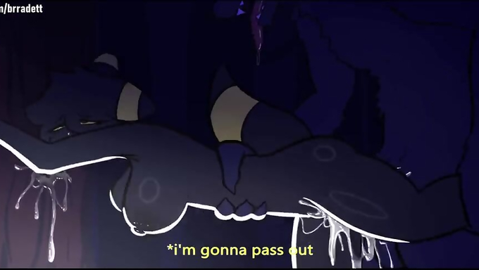 Umbreon Gets Rammed By A Werewolf In The Woods