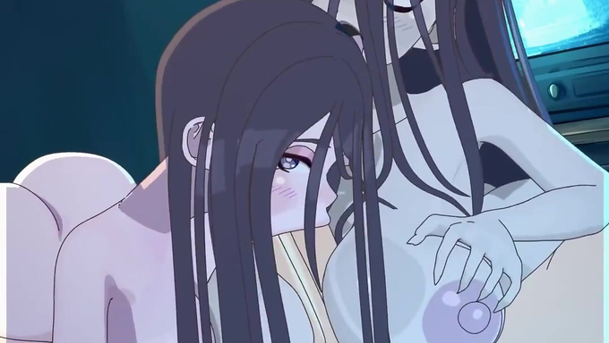 Sadako Yamamura And Kayako Saeki Give A Sloppy BJ And Boobjob In Tandem