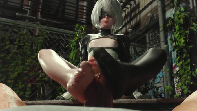 2B Plays With Her Man's Cock In An Abandoned Place
