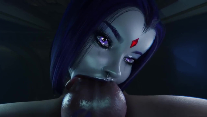 Raven Takes A Break From Studying And Blows A Dick