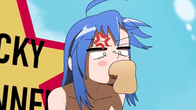 Konata Izumi Smothers Herself With Milky Cum