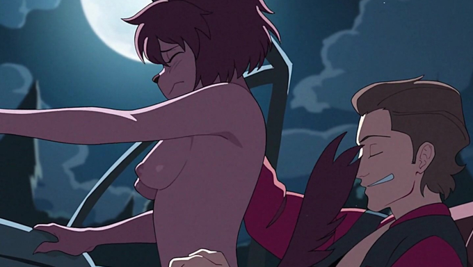 Pretty Short-Haired Chick Turns Into A Wolf Girl And Gets Creampied In The Car