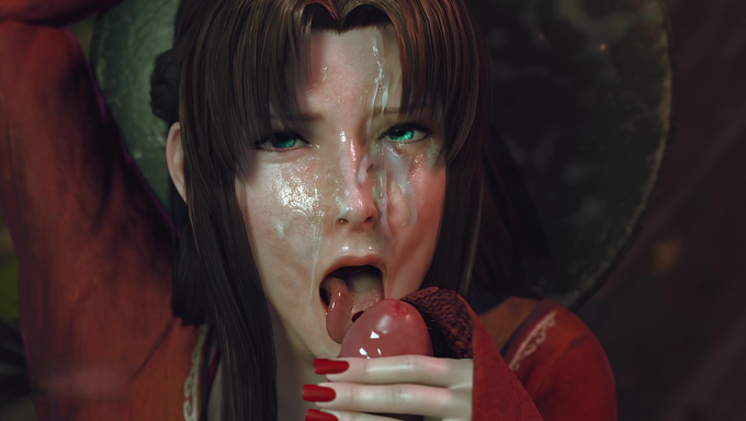 Busty Ifalna Pleasures A Massive Cock Using Her Mouth And Hand