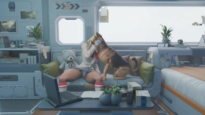 Lili Rochefort Breeds Her Own German Sheperd's Cock