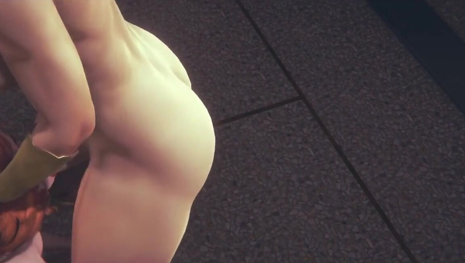 A Lady And A Trap Have Sex In The Hallway