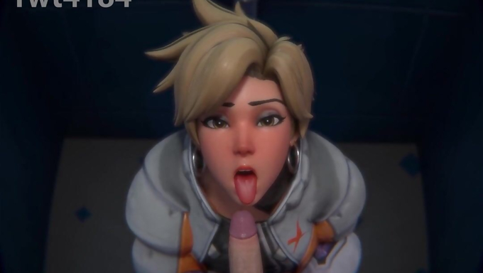Tracer Gives A Thighjob In Exchange For Concert Tickets