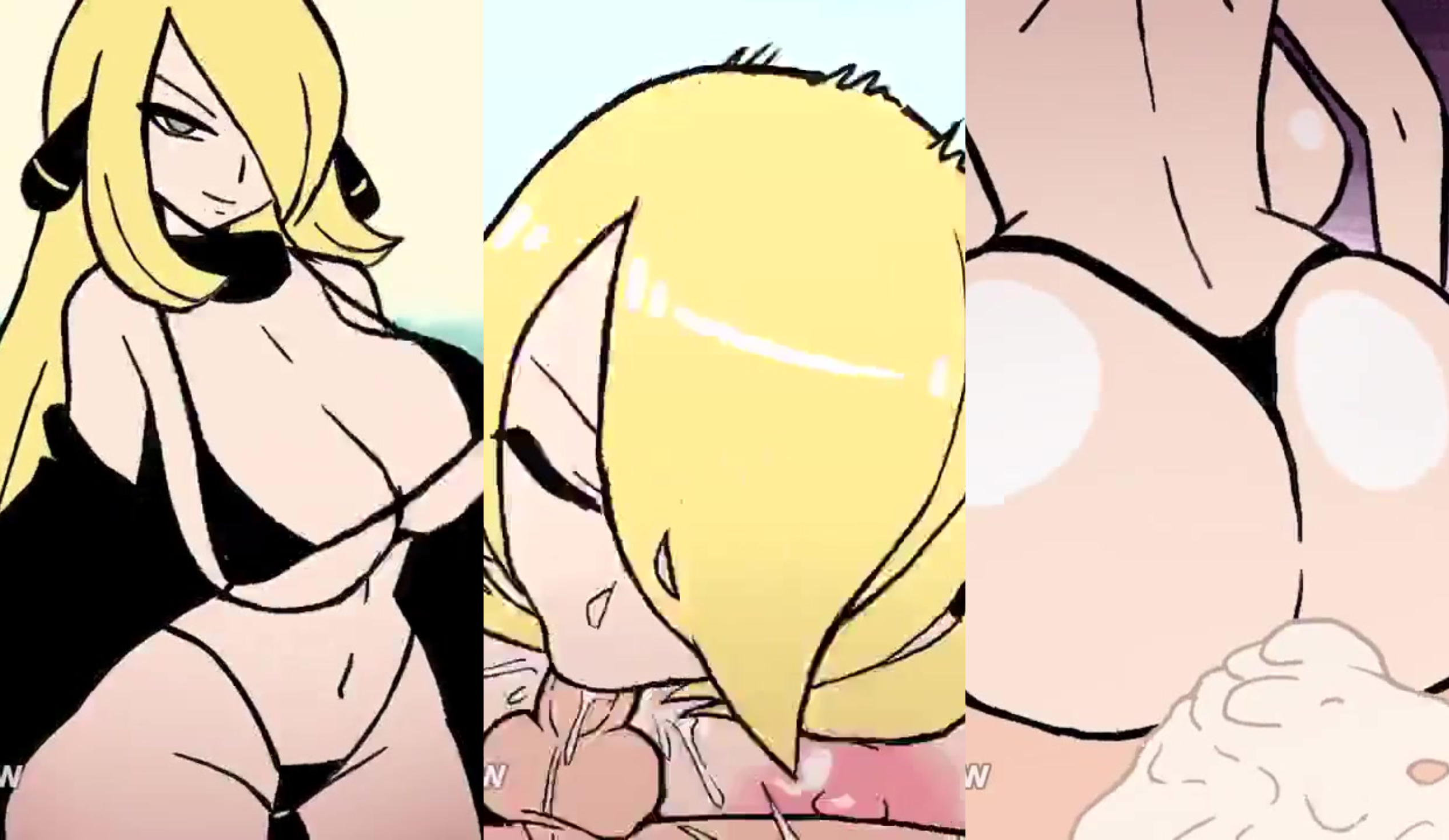 Lucas Claims Victory Over Champion Cynthia And Unleashes His Desires On Her