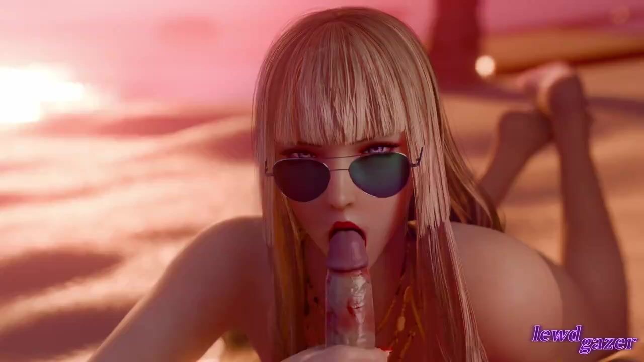 Lili Rochefort Passionately Blows A Cock On The Beach Before The Sunset Fades