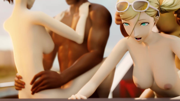 Makoto Niijima And Ann Takamaki Sail Into Sunset With A Yacht Sex Ride