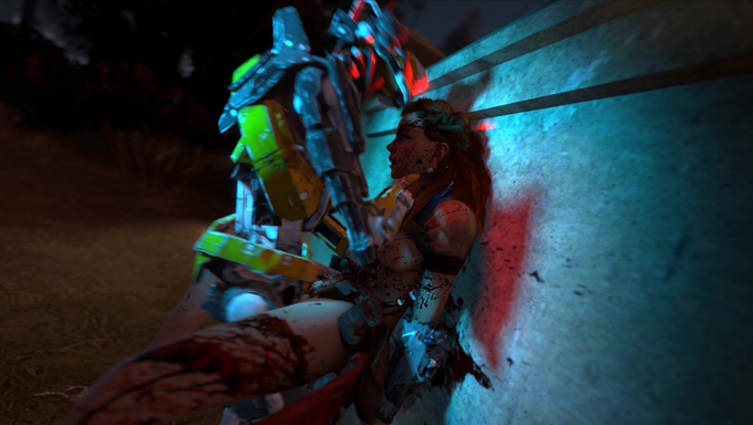 Aloy's Lifeless Body Becomes A Plaything For Her Robotic Enemy