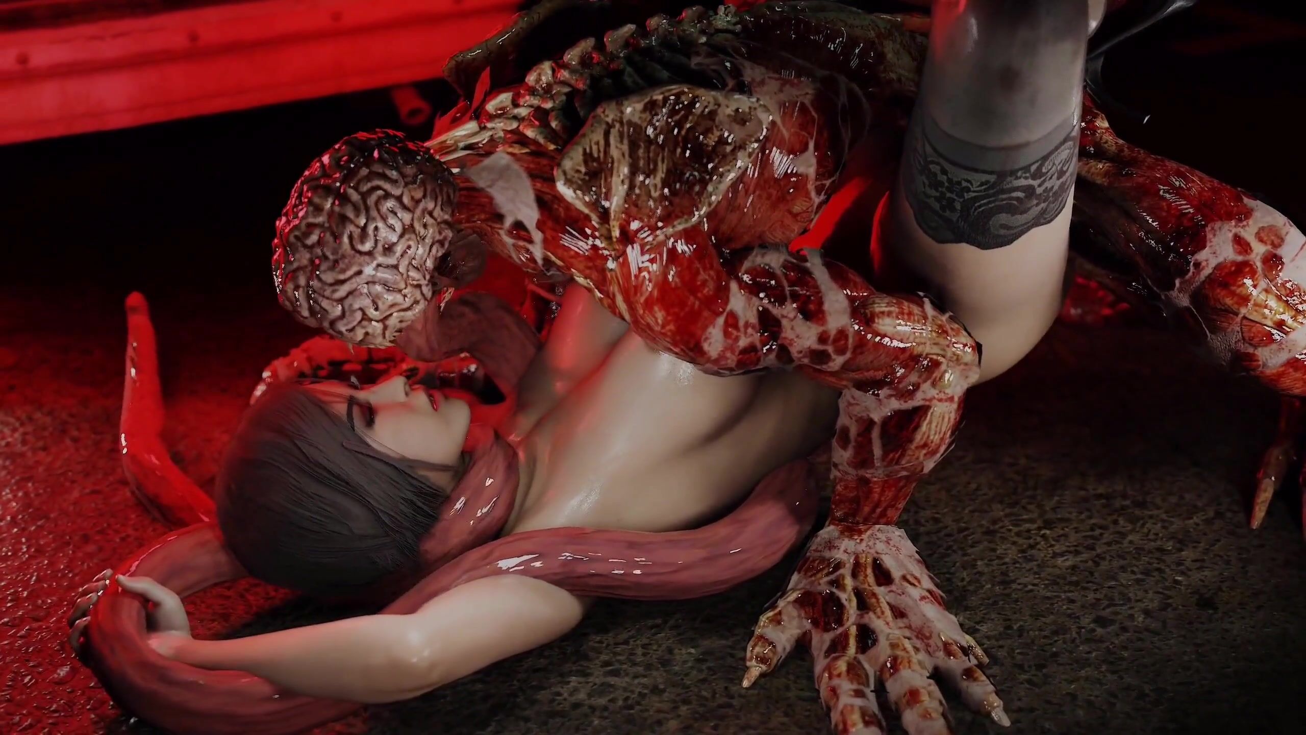 Ada Wong Struggles As The Monster\