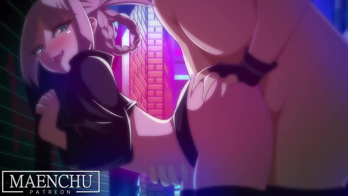 Nanakusa Nazuna Braces Against The Wall As She Gets Fucked In The Alleyway