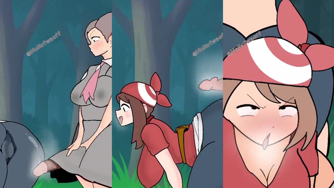 Futa Roxanne Trains May's Pussy In The Wild