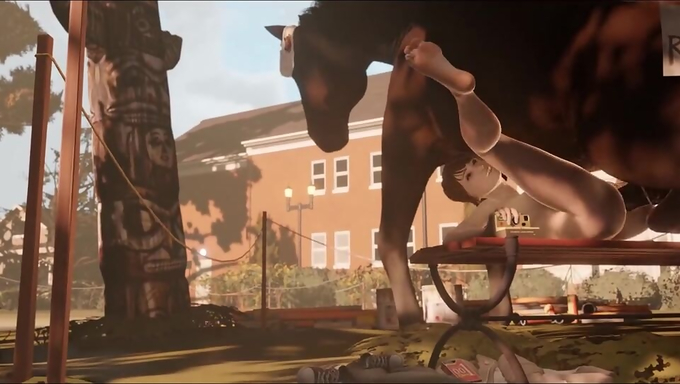 Maxine Caulfield Gets Stuck In A Time Loop Being Rammed By A Horse